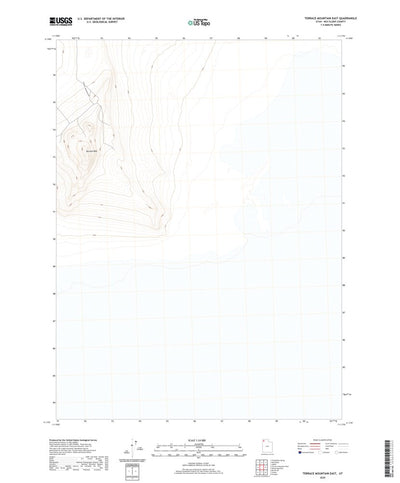 United States Geological Survey Terrace Mountain East, UT (2020, 24000-Scale) digital map