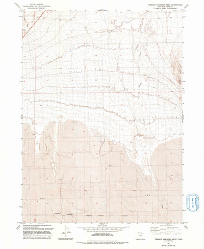United States Geological Survey Terrace Mountain West, UT (1991, 24000-Scale) digital map