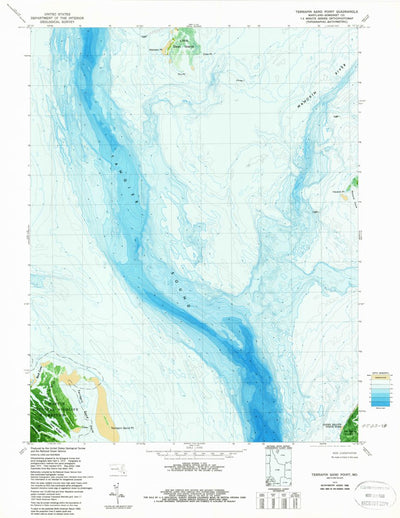 United States Geological Survey Terrapin Sand Point, MD (1973, 24000-Scale) digital map