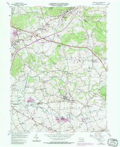 United States Geological Survey Terre Hill, PA (1956, 24000-Scale) digital map
