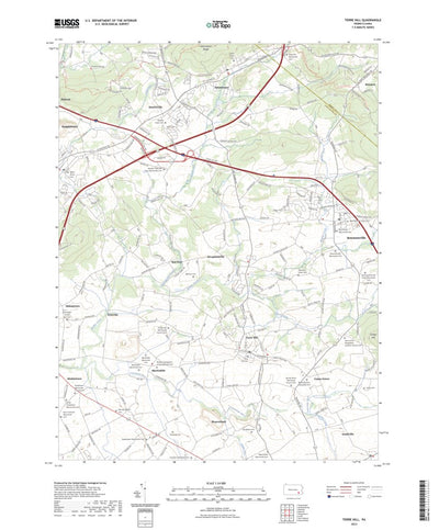 United States Geological Survey Terre Hill, PA (2023, 24000-Scale) digital map