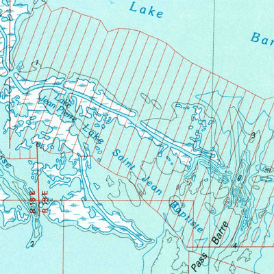 United States Geological Survey Terrebonne Bay, LA (1983, 100000-Scale) digital map