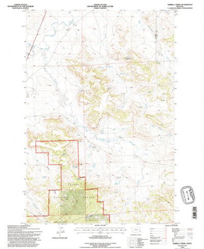 United States Geological Survey Terrell Creek, MT (1993, 24000-Scale) digital map