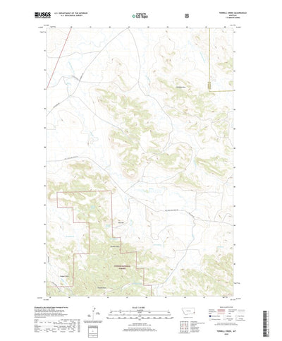 United States Geological Survey Terrell Creek, MT (2020, 24000-Scale) digital map
