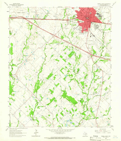 United States Geological Survey Terrell South, TX (1963, 24000-Scale) digital map