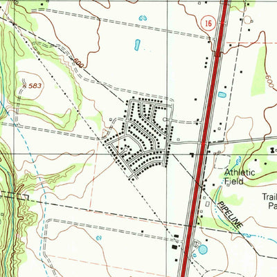 United States Geological Survey Terrell Wells, TX (1992, 24000-Scale) digital map
