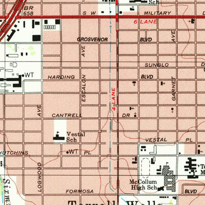 United States Geological Survey Terrell Wells, TX (1992, 24000-Scale) digital map