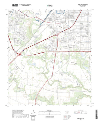 United States Geological Survey Terrell Wells, TX (2023, 24000-Scale) digital map
