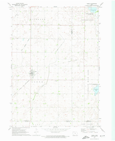 United States Geological Survey Terril, IA (1972, 24000-Scale) digital map