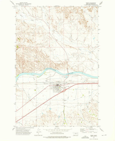 United States Geological Survey Terry, MT (1972, 24000-Scale) digital map