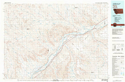 United States Geological Survey Terry, MT (1980, 100000-Scale) digital map