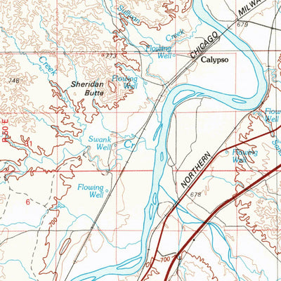 United States Geological Survey Terry, MT (1980, 100000-Scale) digital map