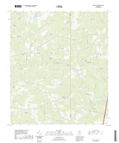 United States Geological Survey Terrys Creek, MS (2020, 24000-Scale) digital map