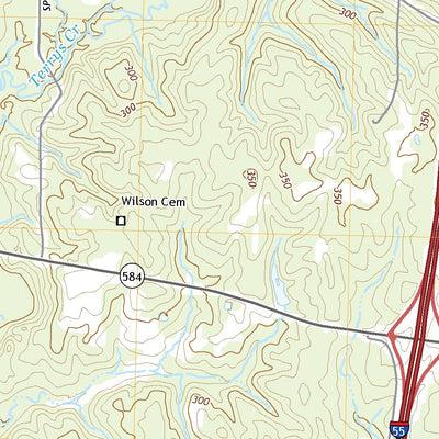 United States Geological Survey Terrys Creek, MS (2020, 24000-Scale) digital map