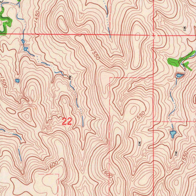 United States Geological Survey Tescott, KS (1965, 24000-Scale) digital map
