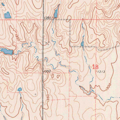 United States Geological Survey Tescott NE, KS (1961, 24000-Scale) digital map