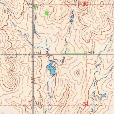 United States Geological Survey Tescott SE, KS (1965, 24000-Scale) digital map