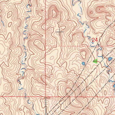 United States Geological Survey Tescott SE, KS (1965, 24000-Scale) digital map
