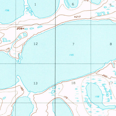 United States Geological Survey Teshekpuk A-1, AK (1955, 63360-Scale) digital map