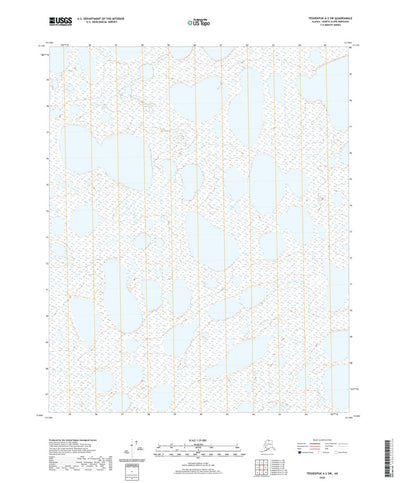 United States Geological Survey Teshekpuk A-2 SW, AK (2020, 25000-Scale) digital map