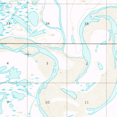 United States Geological Survey Teshekpuk A-3, AK (1955, 63360-Scale) digital map