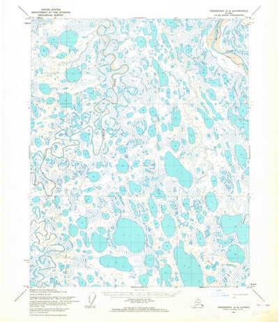 United States Geological Survey Teshekpuk A-4, AK (1955, 63360-Scale) digital map