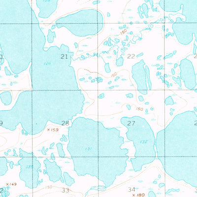 United States Geological Survey Teshekpuk B-1, AK (1955, 63360-Scale) digital map
