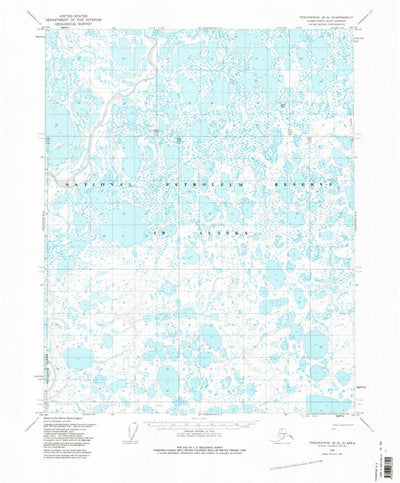 United States Geological Survey Teshekpuk B-3, AK (1955, 63360-Scale) digital map