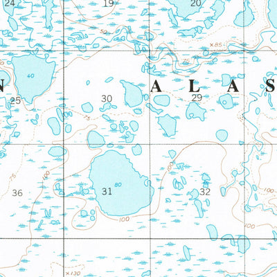 United States Geological Survey Teshekpuk B-3, AK (1955, 63360-Scale) digital map
