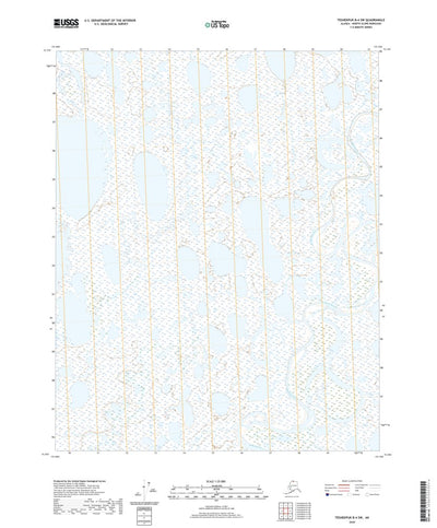 United States Geological Survey Teshekpuk B-4 SW, AK (2020, 25000-Scale) digital map