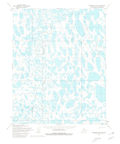 United States Geological Survey Teshekpuk B-5, AK (1955, 63360-Scale) digital map