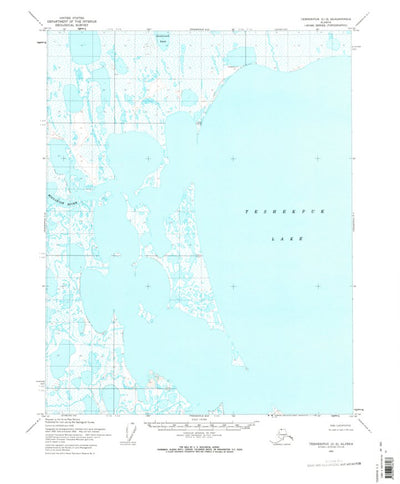 United States Geological Survey Teshekpuk C-2, AK (1955, 63360-Scale) digital map