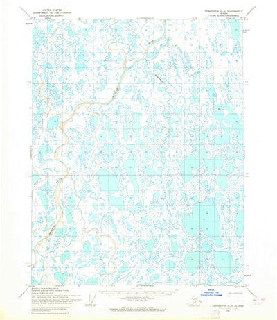 United States Geological Survey Teshekpuk C-3, AK (1955, 63360-Scale) digital map