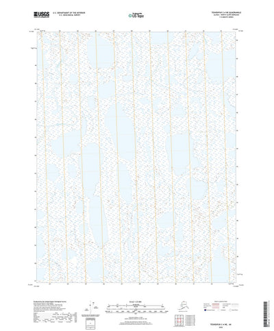 United States Geological Survey Teshekpuk C-4 NE, AK (2020, 25000-Scale) digital map