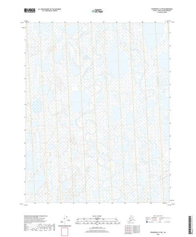 United States Geological Survey Teshekpuk C-5 SW, AK (2020, 25000-Scale) digital map