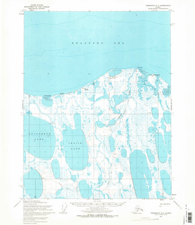United States Geological Survey Teshekpuk D-1, AK (1955, 63360-Scale) digital map