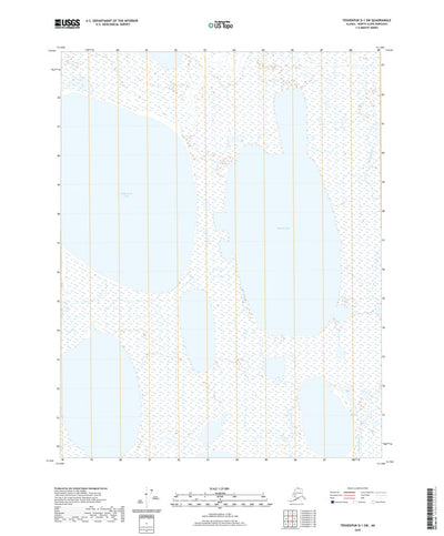 United States Geological Survey Teshekpuk D-1 SW, AK (2020, 25000-Scale) digital map