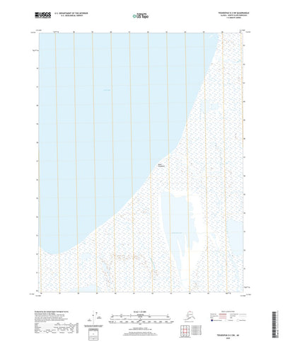 United States Geological Survey Teshekpuk D-2 SW, AK (2020, 25000-Scale) digital map