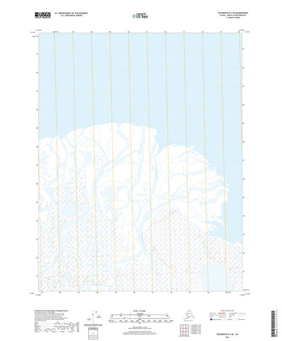 United States Geological Survey Teshekpuk D-3 SE, AK (2020, 25000-Scale) digital map