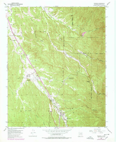 United States Geological Survey Tesuque, NM (1953, 24000-Scale) digital map