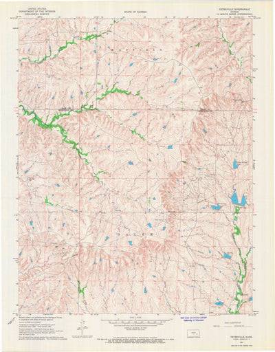 United States Geological Survey Teterville, KS (1967, 24000-Scale) digital map