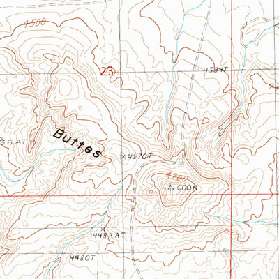 United States Geological Survey Teton Buttes, MT (1987, 24000-Scale) digital map