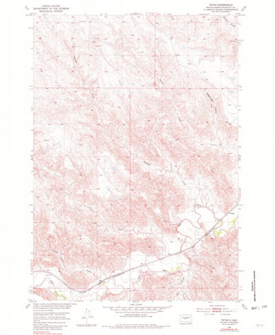 United States Geological Survey Teton, SD (1953, 24000-Scale) digital map
