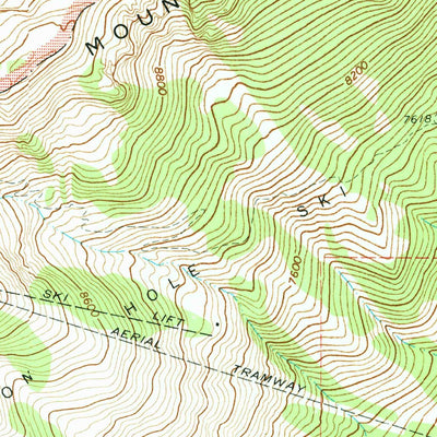 United States Geological Survey Teton Village, WY (1968, 24000-Scale) digital map