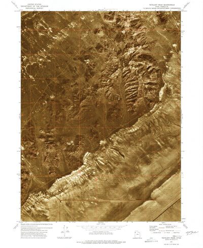 United States Geological Survey Tetzlaff Peak, UT (1971, 24000-Scale) digital map