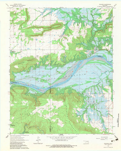 United States Geological Survey Texanna, OK (1963, 24000-Scale) digital map