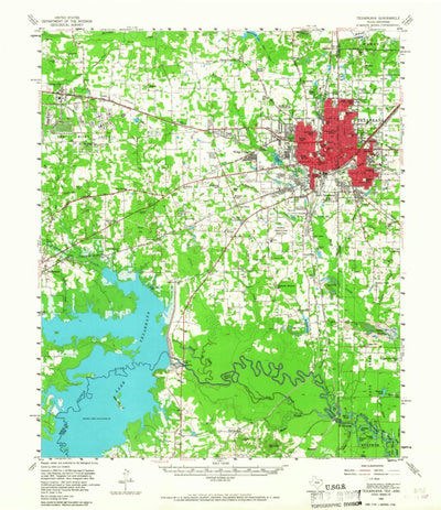 United States Geological Survey Texarkana, TX-AR (1954, 62500-Scale) digital map