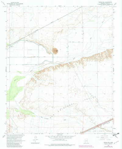 United States Geological Survey Texas Hill, AZ (1965, 24000-Scale) digital map
