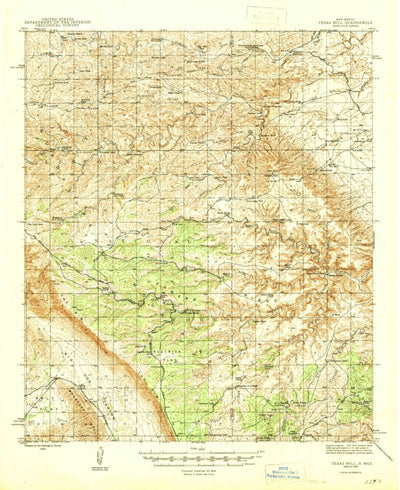 United States Geological Survey Texas Hill, NM (1945, 62500-Scale) digital map