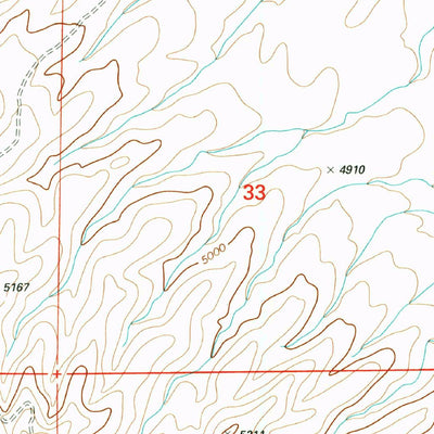 United States Geological Survey Texas Hill, NM (2001, 24000-Scale) digital map